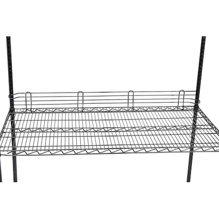 Nexel Ledge for Wire Shelves, Black Epoxy, 36L x 4H AL436B